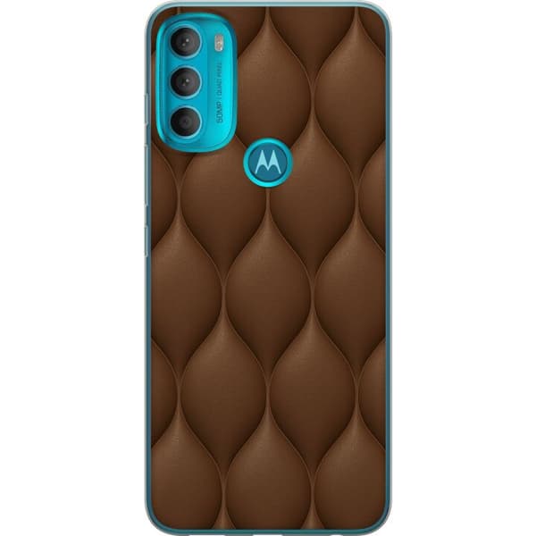 Motorola Moto G71 5G Genomskinligt Skal Cocoa Scales