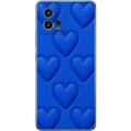 Miniatyrbild 1 av 3: Motorola Moto G72 Genomskinligt Skal Blue Hearts