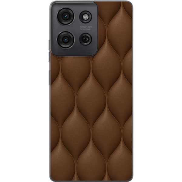 Motorola Moto G75 Genomskinligt Skal Cocoa Scales