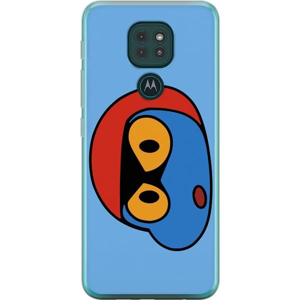 Motorola Moto G9 Play Gjennomsiktig deksel Bold Bot Head