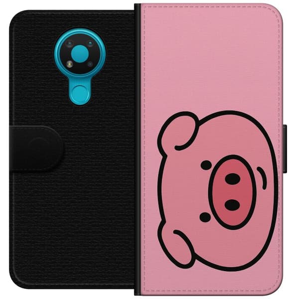 Nokia 3.4 Lommeboketui Kawaii Piggy