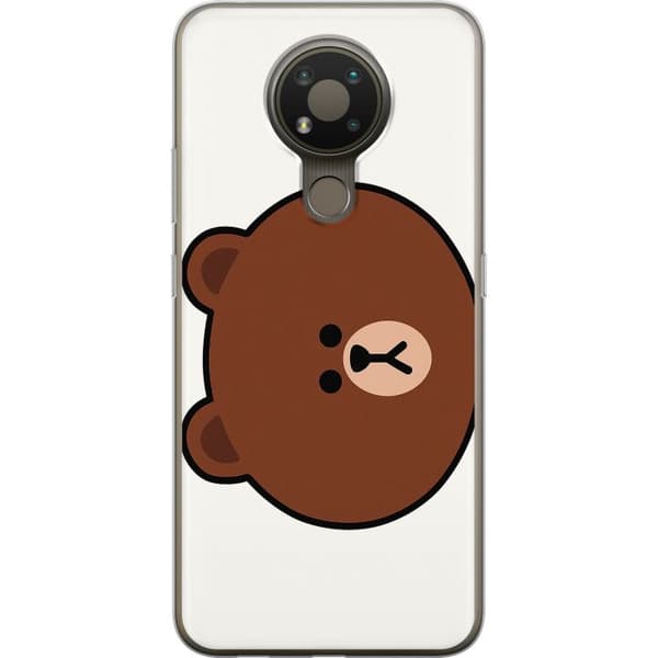 Nokia 3.4 Gjennomsiktig deksel line friends brown