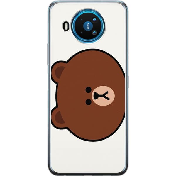 Nokia 8.3 5G Gjennomsiktig deksel line friends brown