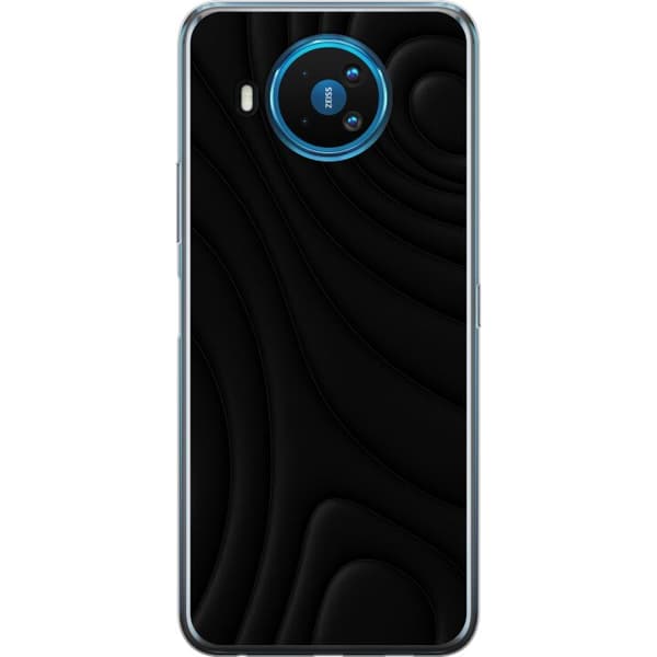 Nokia 8.3 5G Gjennomsiktig deksel Svarte Bølger