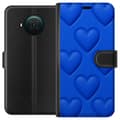 Miniatyrbild 1 av 3: Nokia X10 Plånboksfodral Blue Hearts