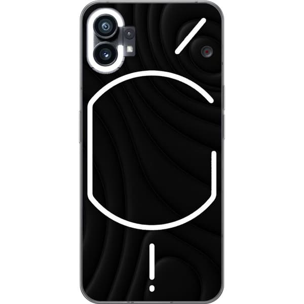 Nothing Phone (1) Genomskinligt Skal Black Waves