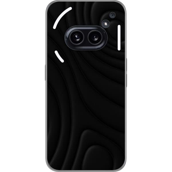 Nothing Phone (2a) Gennemsigtig cover Sorte Bølger