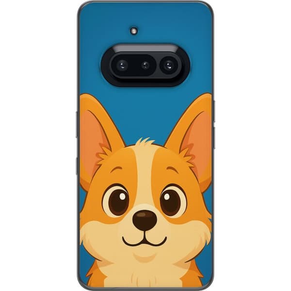 Nothing Phone (3a) Gennemsigtig cover Hello Corgi