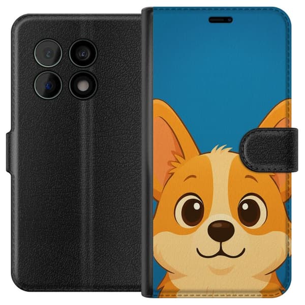 OnePlus 10 Pro Lompakkokotelo Hello Corgi