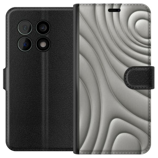 OnePlus 10 Pro Lompakkokotelo Hopea-aallot