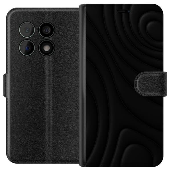 OnePlus 10 Pro Plånboksfodral Black Waves