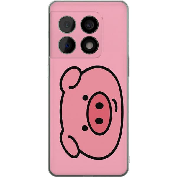 OnePlus 10 Pro Genomskinligt Skal Kawaii Piggy