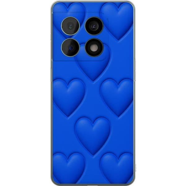 OnePlus 10 Pro Genomskinligt Skal Blue Hearts