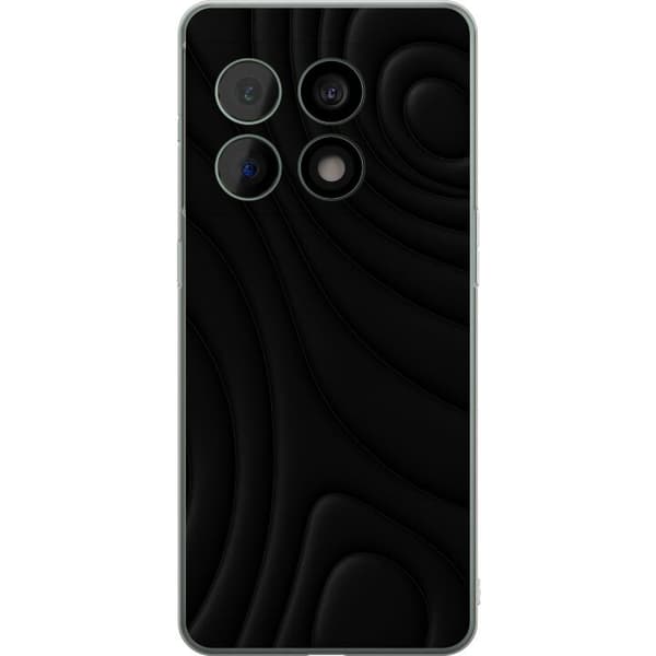 OnePlus 10 Pro Gennemsigtig cover Sorte Bølger