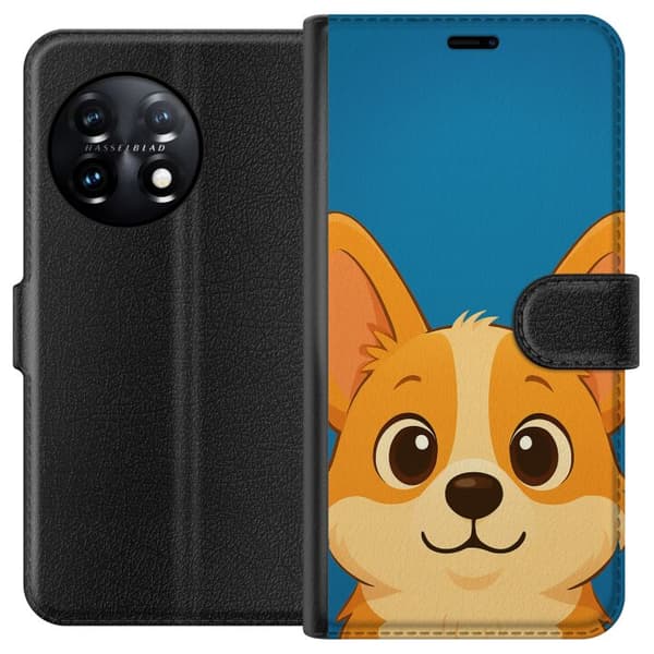 OnePlus 11 Lommeboketui Hello Corgi
