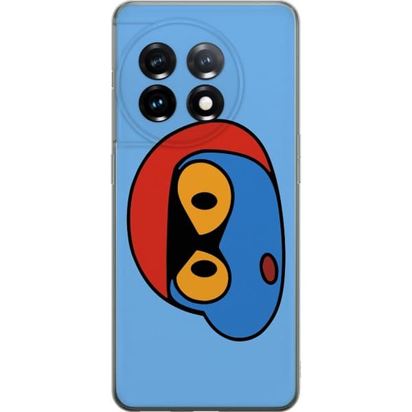 OnePlus 11 Läpinäkyvä kuori Bold Bot Head