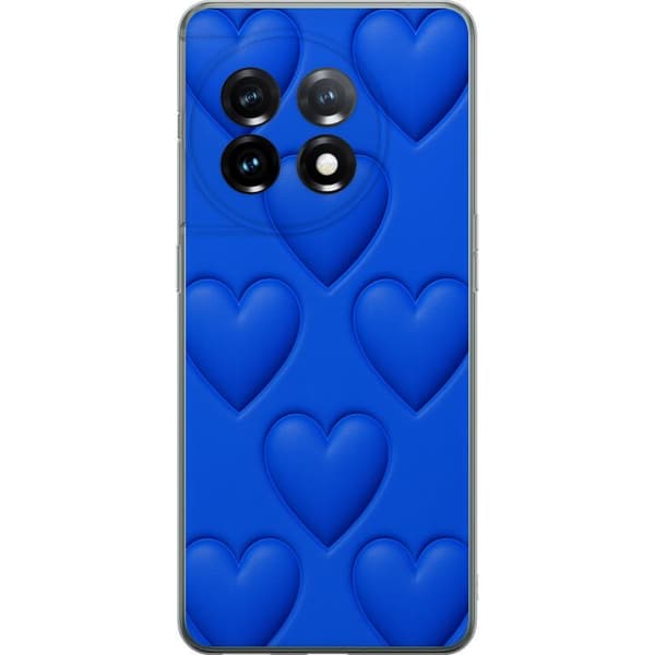 OnePlus 11 Genomskinligt Skal Blue Hearts