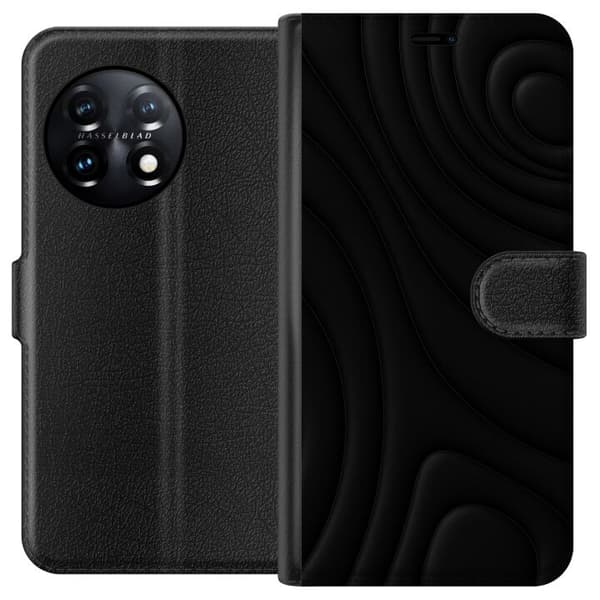 OnePlus 11R Lompakkokotelo Tummat Aallot