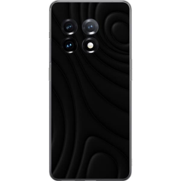 OnePlus 11R Läpinäkyvä kuori Tummat Aallot