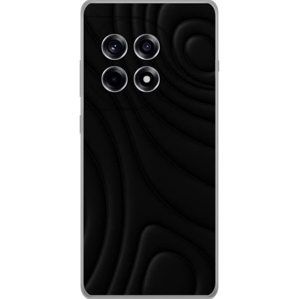 OnePlus 12R Genomskinligt Skal Black Waves