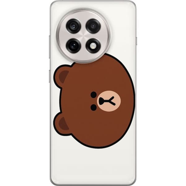 OnePlus 13R Gennemsigtig cover line friends brown