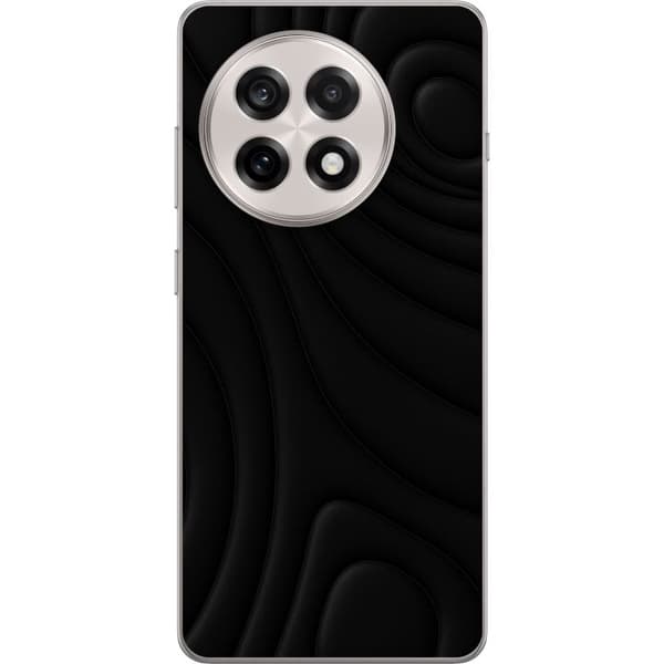 OnePlus 13R Genomskinligt Skal Black Waves
