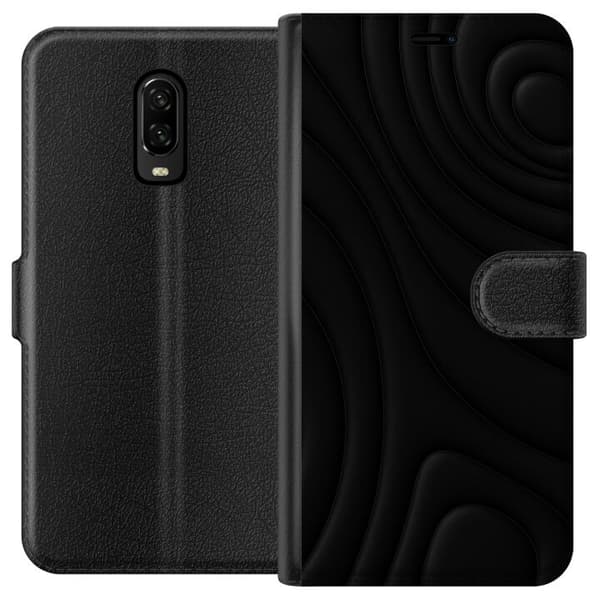 OnePlus 6T Plånboksfodral Black Waves