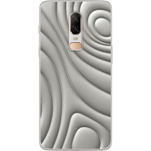 OnePlus 6 Läpinäkyvä kuori Hopea-aallot
