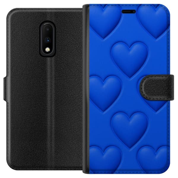 OnePlus 7 Plånboksfodral Blue Hearts