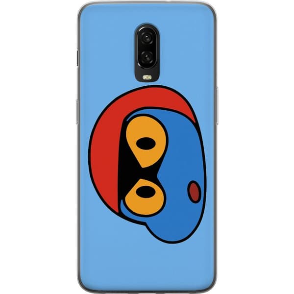 OnePlus 6T Gjennomsiktig deksel Bold Bot Head