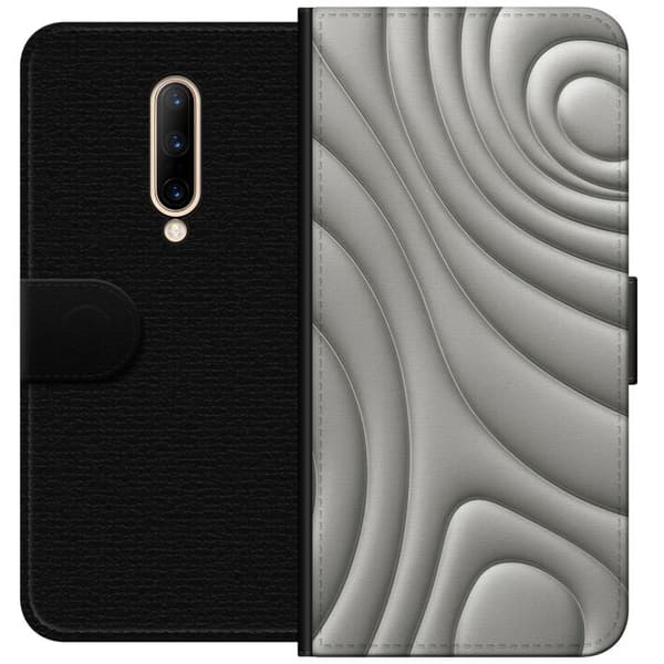 OnePlus 7 Pro Plånboksfodral Silver Waves