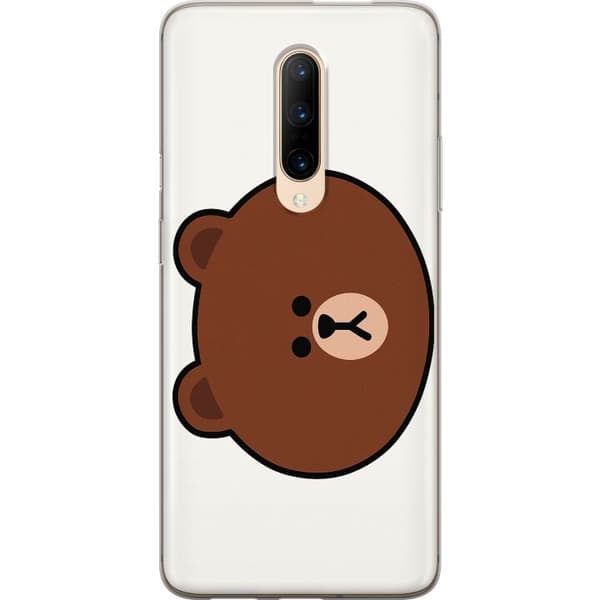 OnePlus 7 Pro Gjennomsiktig deksel line friends brown