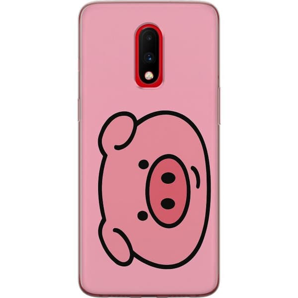 OnePlus 7 Gennemsigtig cover Kawaii Piggy