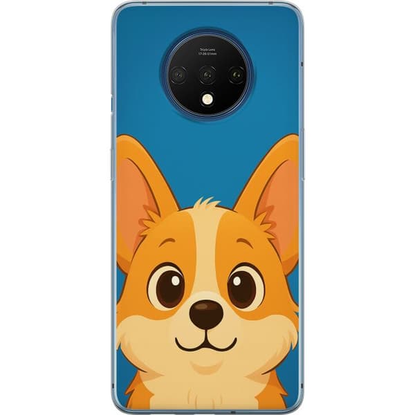 OnePlus 7T Gennemsigtig cover Hello Corgi