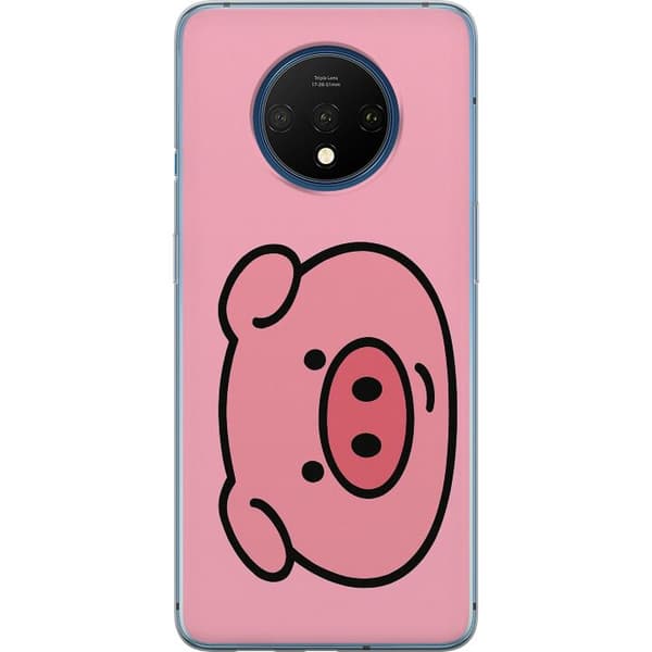 OnePlus 7T Gjennomsiktig deksel Kawaii Piggy