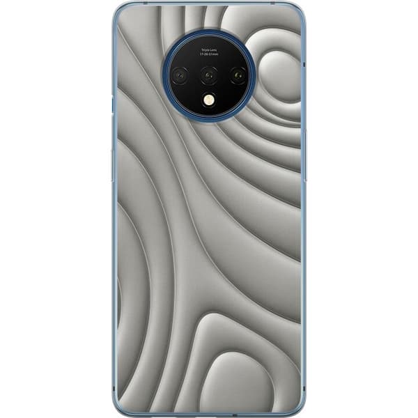 OnePlus 7T Genomskinligt Skal Silver Waves