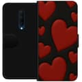 Miniatyrbilde 1 av 3: OnePlus 7T Pro Lommeboketui Røde Fløyels hjerter