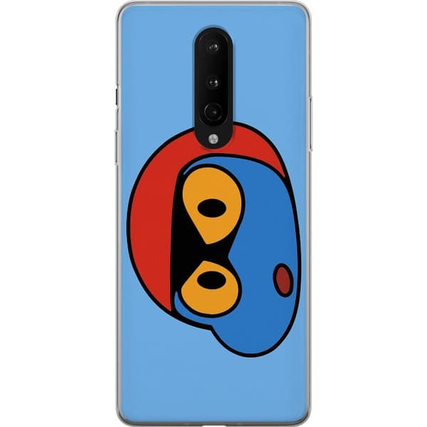 OnePlus 8 Gennemsigtig cover Bold Bot Head