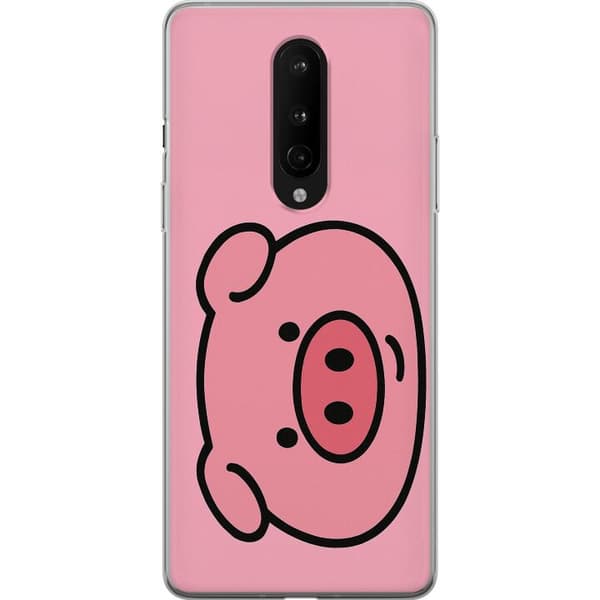 OnePlus 8 Gennemsigtig cover Kawaii Piggy