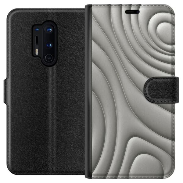 OnePlus 8 Pro Lompakkokotelo Hopea-aallot