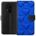 Pikkukuva 1 / 3: OnePlus 8 Pro Lompakkokotelo Siniset Sydämet