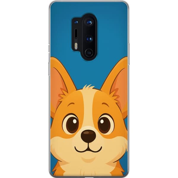 OnePlus 8 Pro Gennemsigtig cover Hello Corgi