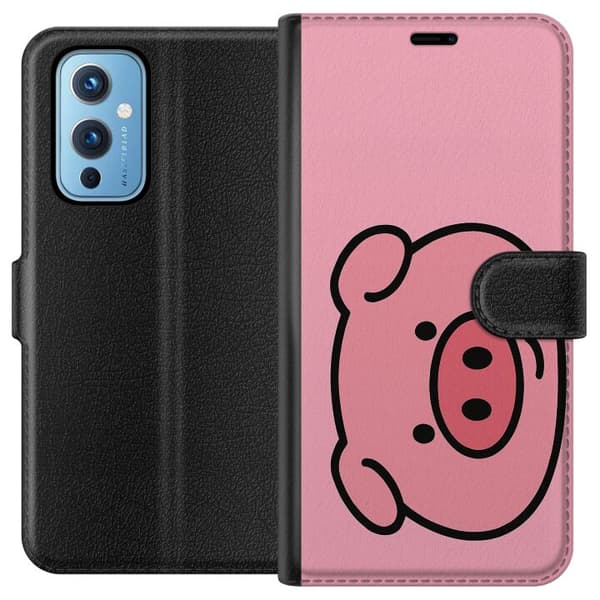 OnePlus 9 Plånboksfodral Kawaii Piggy