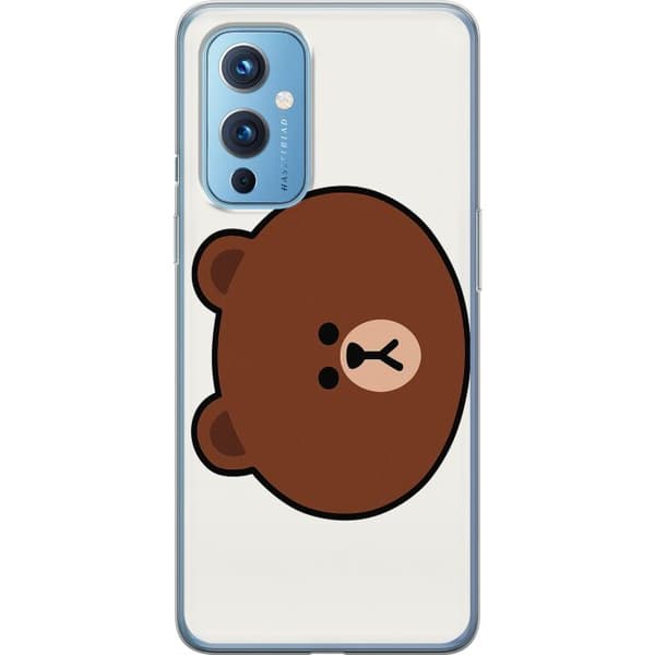 OnePlus 9 Genomskinligt Skal line friends brown