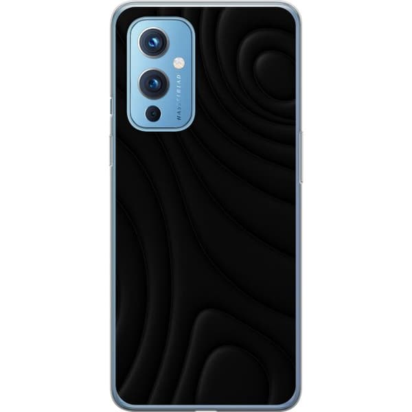OnePlus 9 Genomskinligt Skal Black Waves