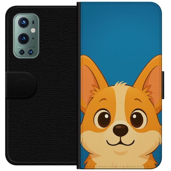 OnePlus 9 Pro Tegnebogsetui Hello Corgi