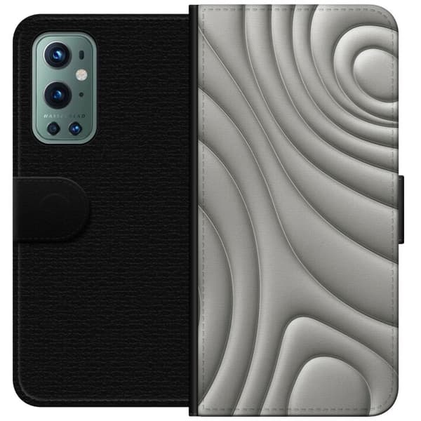 OnePlus 9 Pro Tegnebogsetui Sølvbølger