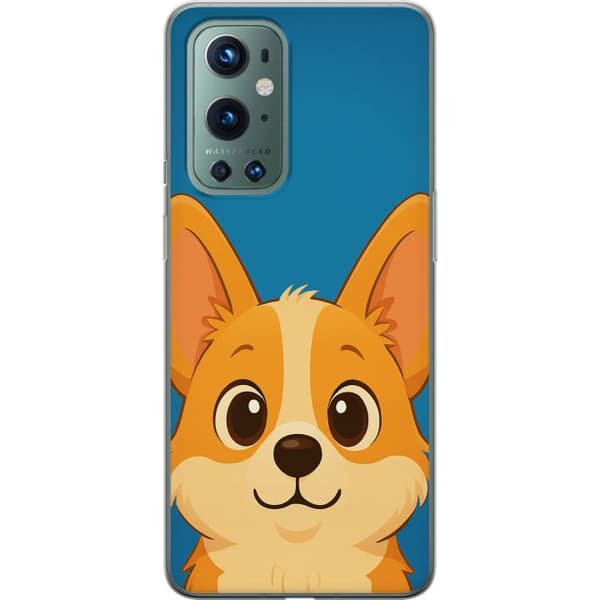 OnePlus 9 Pro Gennemsigtig cover Hello Corgi