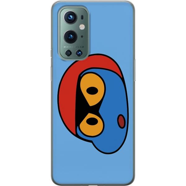 OnePlus 9 Pro Läpinäkyvä kuori Bold Bot Head