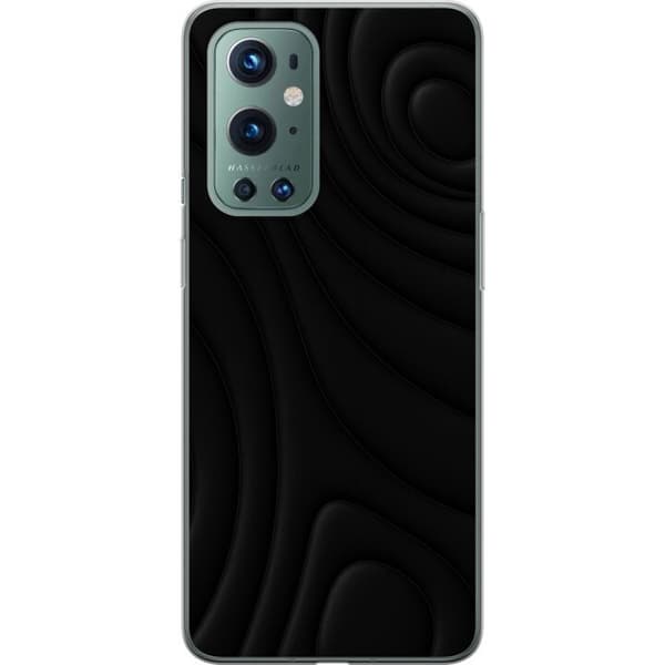 OnePlus 9 Pro Genomskinligt Skal Black Waves